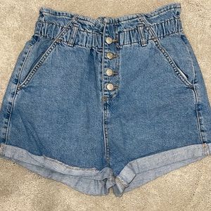 TopShop High Wasted Jean Shorts